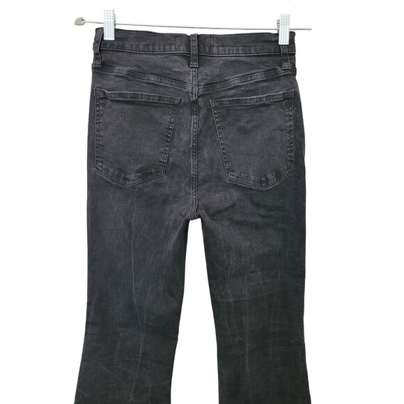 Madewell Skinny Flare Jeans in Black Frost Wash Womens Size 28 - Picture 4 of 8